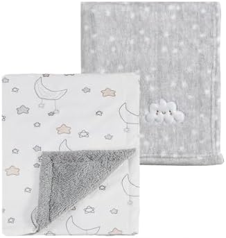 CREVENT 2Pcs 30''X40'' Cute Cozy Fluffy Warm Baby Blankets by CREVENT