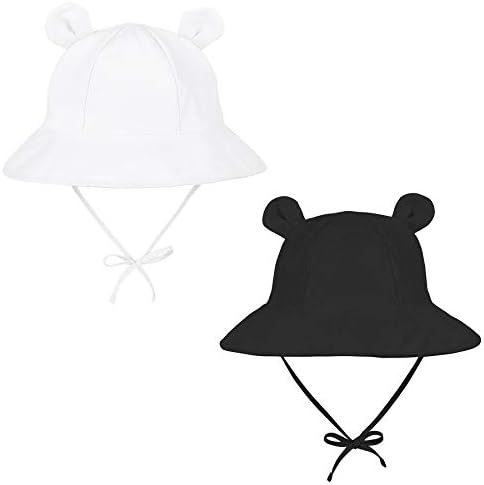 Zando Wide Brim Baby Sun Bucket Hat 0-4T UPF 50+ by ZANDO