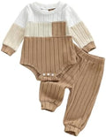Giraropa Newborn Baby Boy Clothes Rib Knit Romper Jumpsuit Solid Sweater by Giraropa