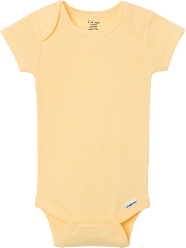 Gerber Baby Boys & Girls 8-Pack Short Sleeve Onesies Bodysuits - Image 7