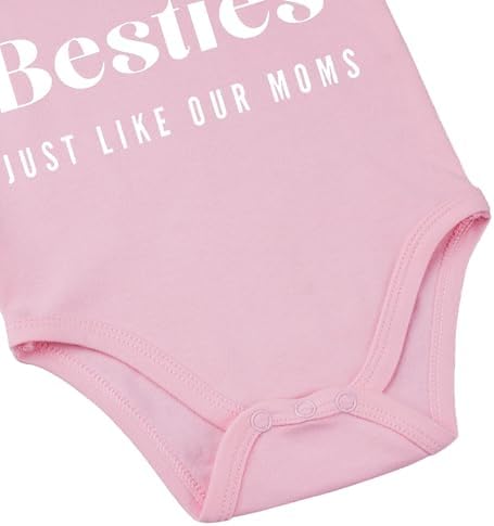 Besties Just Like Our Moms Baby Bodysuit Best Friend Baby Bodysuit Mom Besties - Image 6