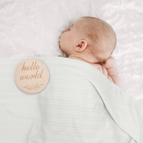 AQOKKA Newborn Receiving Blanket Wheat Ear Bow Hat Mitten Set | 4 Set Receiving - Image 5