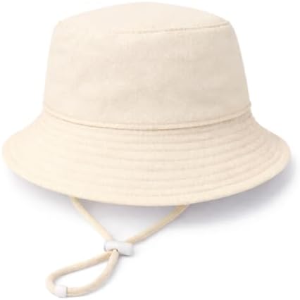 Baby Sun Hat Infant Toddler Summer Cotton Yarn Beach Bucket Hat by DANMY