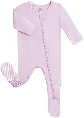 PurComfy Bamboo Viscose Baby Zipper Footie Pajamas, 0-3-6-9-18-24 Months | Ideal by PurComfy