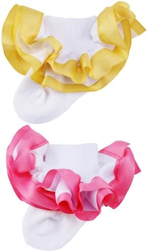 PrinceSasa Little Baby Girl Princess Lace Ruffles Socks Set - Image 2