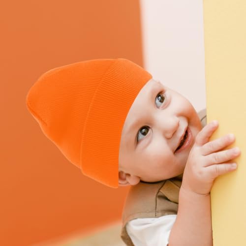 DOOVID Toddler Beanie Kids Warm Knit Beanie Hat Baby Boys Girls Knit Caps - Image 4