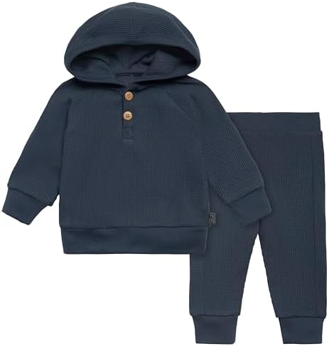 Modern Moments by Gerber Baby Girls Mini-Waffle 2 Piece Hoodie and Pant Set by ModernMomentsbyGerber