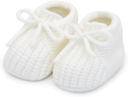Baby Girl Booties Newborn Knit Crib Shoes Infant Bunny Booties New Born Boy by Unknown