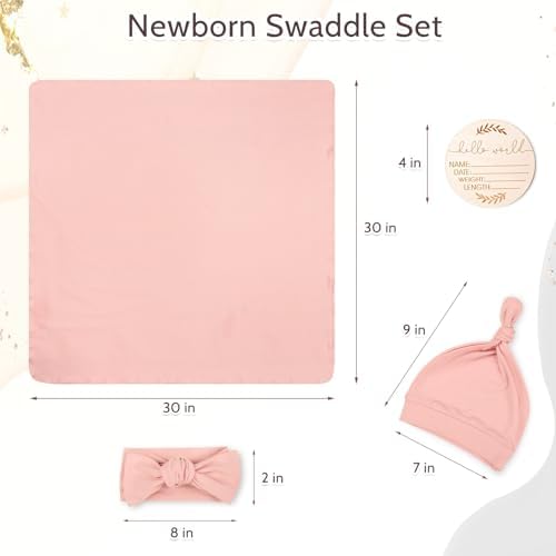 TANOFAR 4-Pack Newborn Swaddle Blanket - Image 3