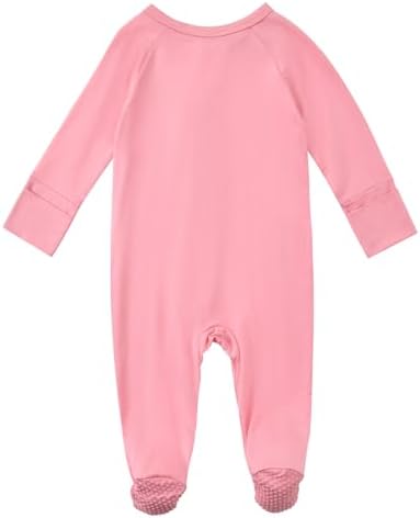Aablexema Baby Rayon of Bamboo Footed Pajamas Zipper - Image 4