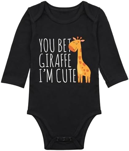 listery Funny Baby Clothes Boy Cute Giraffe Baby Funny Newborn by listery