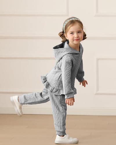 Mioglrie Baby Toddler Girl Clothes Infant Fall Winter Hoodie Solid Outfits - Image 3