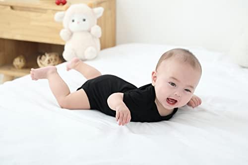 Kids Rayon of Bamboo Pajamas Set Short Sleeve Button Shorts Ages 0-24 - Image 4