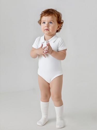 Baby Girl Collared Onsie Polo Bodysuit Boy Cotton Romper Short Sleeve 0~24M - Image 2