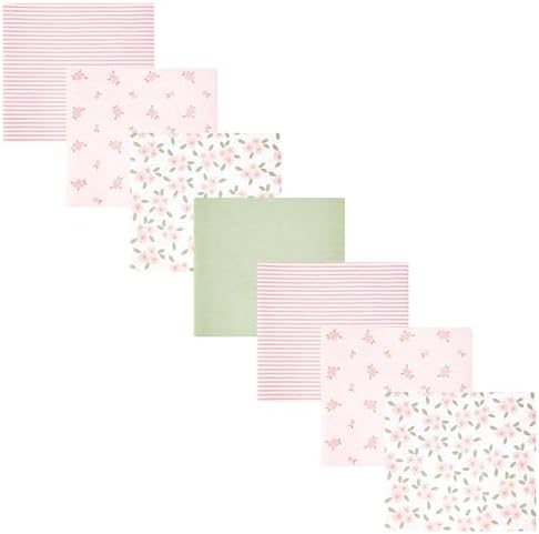 Hudson Baby Unisex Baby Cotton Polyester Flannel Receiving Blankets Bundle by HudsonBaby