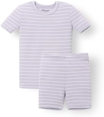 AVAUMA Stripe Pattern Baby Boys Girls Pajama Set Kids Toddler Snug fit Ribbed - Image 6