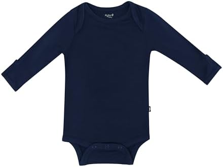 KYTE BABY Soft Bamboo from Rayon Long Sleeve Unisex Bodysuit, 0-24 Months by KYTEBABY
