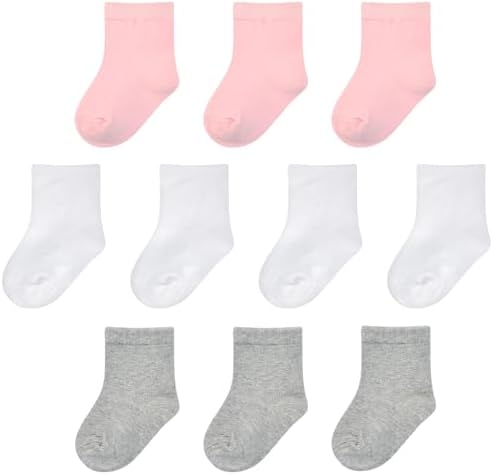 Baby Socks Infant White Crew Socks Baby Girls Soft Newborn Dress Sock Boys by CoziwillSocks