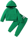 YOUNGER TREE Baby Clothes for Girls Boy Solid Color Hoodie and Sweatpants by YOUNGERTREE