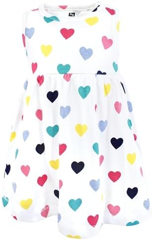 Hudson Baby Infant and Toddler Girls Cotton Dress and Cardigan Set - Image 4