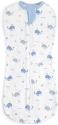 Baby Swaddle 0-2 Months, Cotton Arm-In Zipper Sleep Sack, Wearable Blankets Wrap by SANDJEST