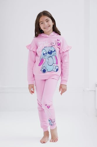 Disney Girls' Fleece Hoodie and Jogger Set - Image 2