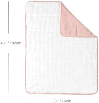CREVENT Minky Baby Quilt Blanket - Image 3