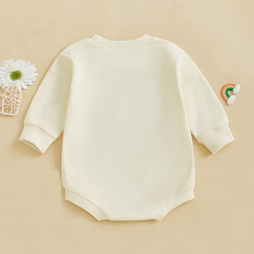 VISGOGO Newborn Infant Baby Boy Oversized Romper Sweater Bodysuits Coming Home - Image 7
