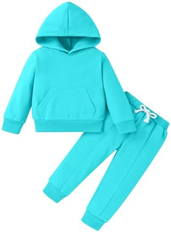 YOUNGER TREE Baby Clothes for Girls Boy Solid Color Hoodie and Sweatpants by YOUNGERTREE