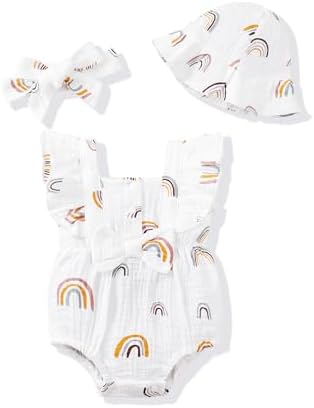 Renotemy Baby Girl Clothes Summer Newborn Girls Outfits Preemie-18Months by Renotemy