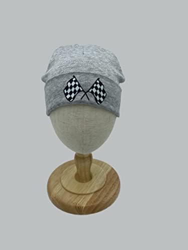 Beanies Hats Newborn Boys Girls Funny Warm Caps Checkered Flags Hat Infant Race - Image 2