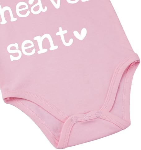 Heaven Sent Baby Bodysuit Religious Pregnancy Announcement Baby Romper Unisex - Image 6
