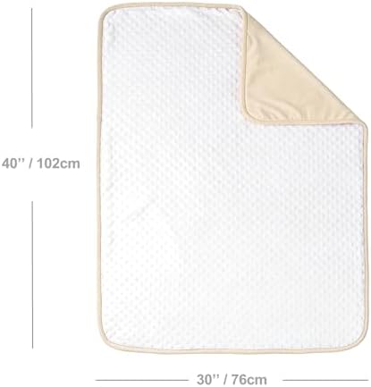 CREVENT Minky Baby Blanket for Girls Boys, Soft Plush Receiving Blanket for - Image 4