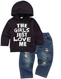 fhutpw Toddler Baby Boy Outfits Hoodie Sweatshirts & Jeans Clothes Set Fall by fhutpw