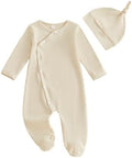 Kuriozud Newborn Baby Boy Going Home Outfit Kimono Romper by Kuriozud