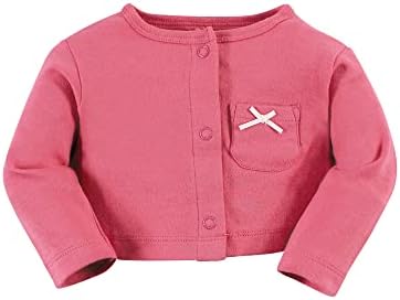 Hudson Baby Infant and Toddler Girls Cotton Dress and Cardigan Set - Image 5