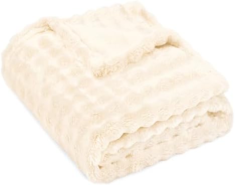 Fleece Baby Blanket for Girls Boys, Soft Cozy Cute Infant Toddler Receiving by KIVEE