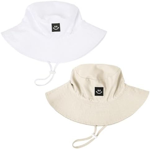 Baby Toddler Sun Hat, Kids Summer UPF 50+ Foldable Beach Bucket Hat by Bucaum
