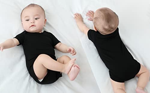 Kids Rayon of Bamboo Pajamas Set Short Sleeve Button Shorts Ages 0-24 - Image 5