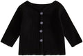Kids Toddler Girls Lightweight V Neck Cardigan Sweater Long Sleeve Button Down by Dewadbow
