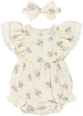 TITKKOP Ruffle Bubble Romper for Baby Girl | One-Piece Shorts Jumpsuit | Summer by TITKKOP
