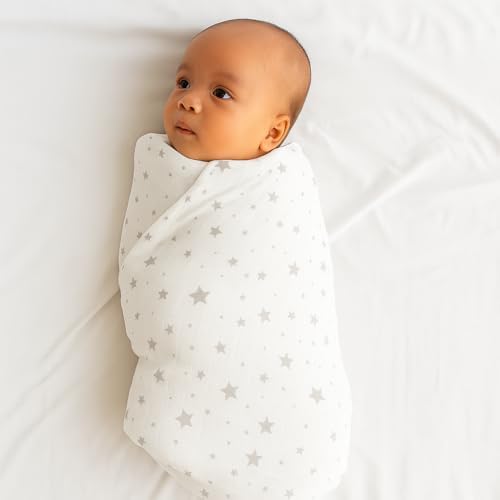 100% Muslin Swaddle Blankets, Baby Swaddling Blankets - Image 5