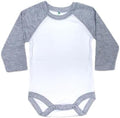Laughing Giraffe Baby Infant Blank Long Sleeve Raglan Baseball-Style One piece by LaughingGiraffe