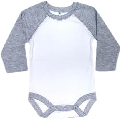 Laughing Giraffe Baby Infant Blank Long Sleeve Raglan Baseball-Style One piece - Image 2