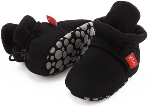 ohsofy Newborn Baby Cotton Booties Stay On Slipper Winter Warm Soft Shoes - Image 4