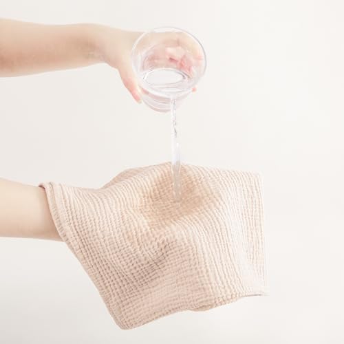 Susurration Muslin Burp Cloths 24x24 Inches Ultra Soft 100% Cotton | 4 or 7 - Image 6