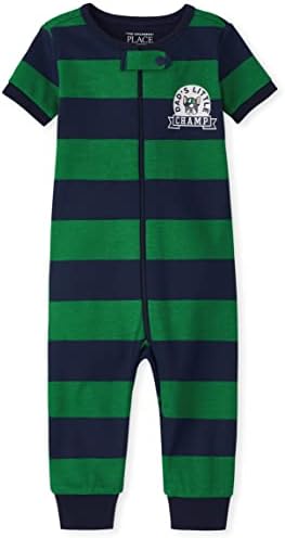 The Children's Place Baby Short Sleeve Zip front One Piece Footless Pajama by TheChildrensPlace
