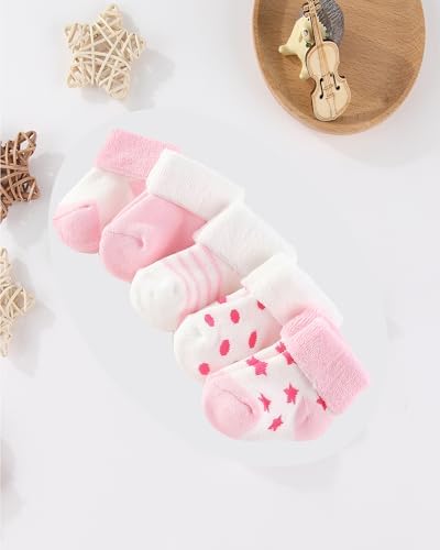 Baby Hats Mittens and Socks Set Soft Cotton Newborn Hat Glove - Image 4
