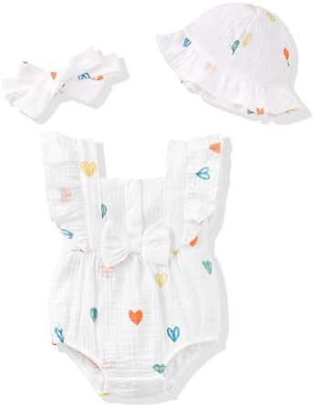 Renotemy Baby Girl Clothes Summer Newborn Girls Outfits Preemie-18Months by Renotemy