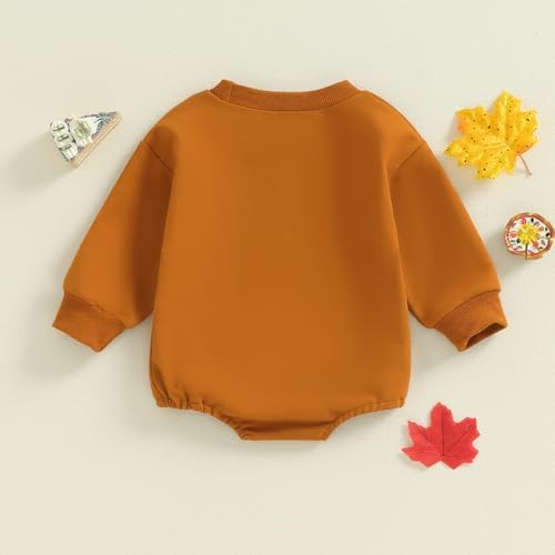 VISGOGO Newborn Infant Baby Boy Oversized Romper Sweater Bodysuits Coming Home - Image 4